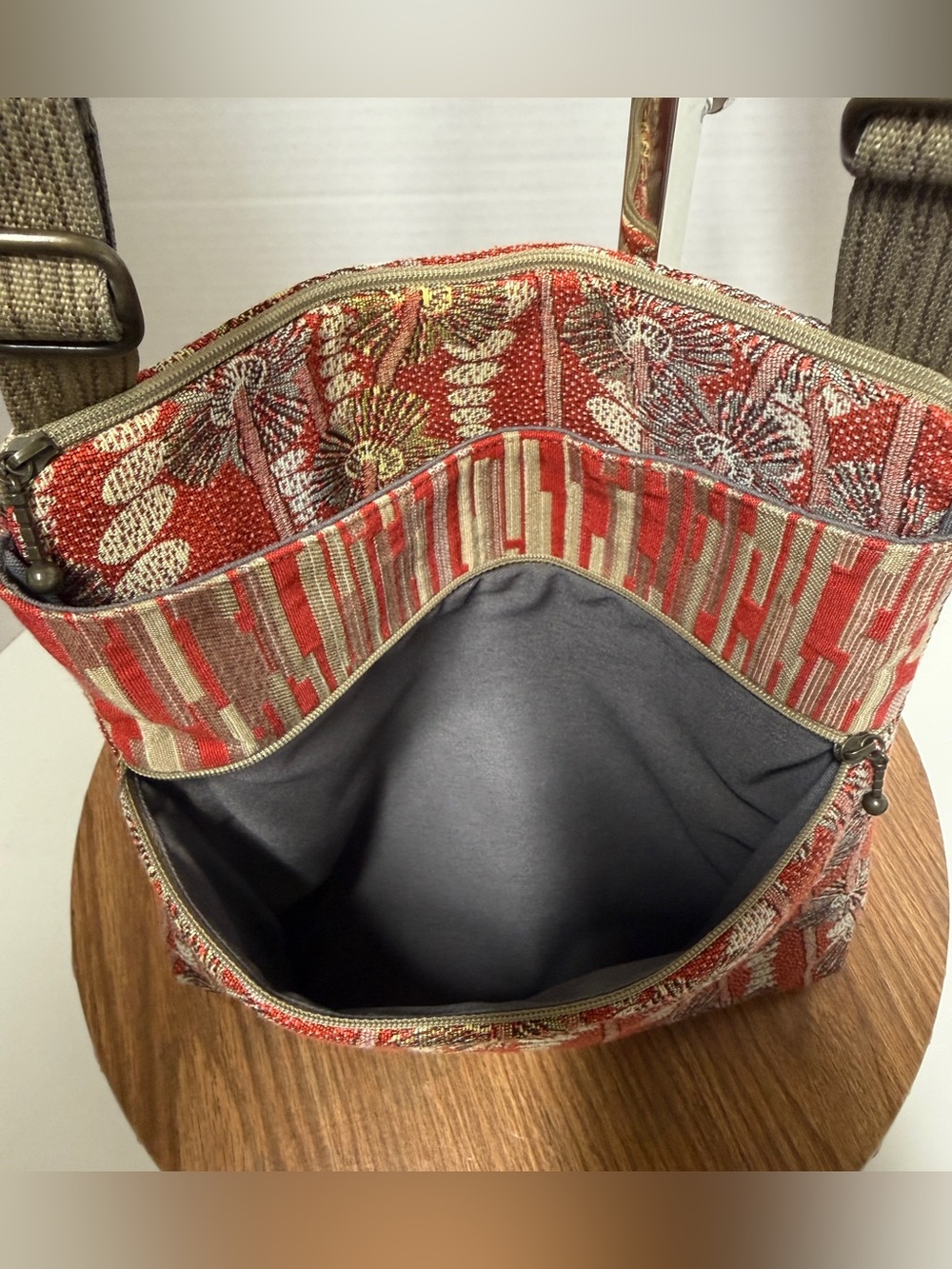 Maruca Sparrow Cosmic Cosmo Red Crossbody Handbag Purse Made in USA - Picture 7 of 12